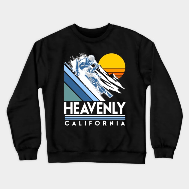 Heavenly California Ski Crewneck Sweatshirt by Styleuniversal